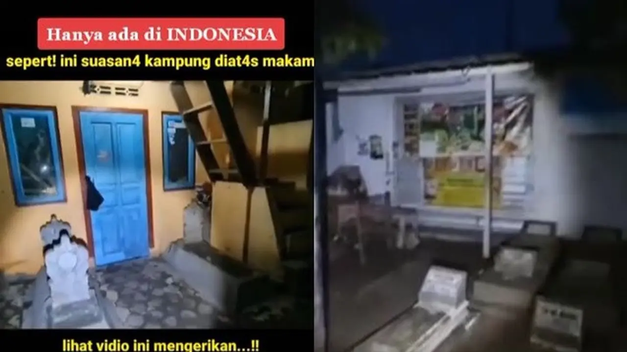 Viral Kampung Dipenuhi dengan Makam, Penampakannya Bikin Merinding