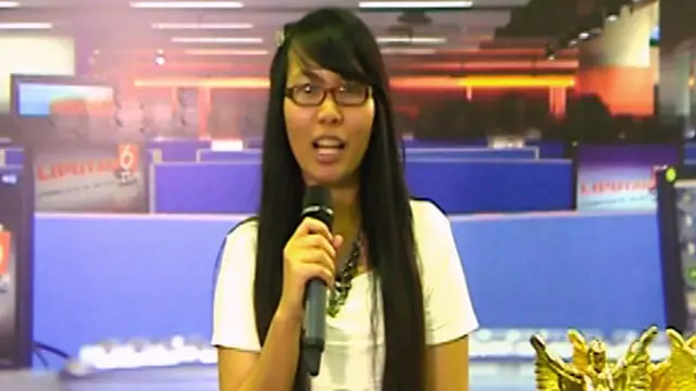 Melisa Sianturi Pengunjung Peserta Presenter di Indonesia Broadcaster Expo 2013