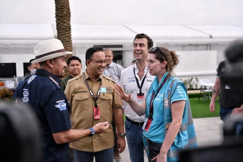 Persiapan Formula E (Instagram/ahmadsahroni88/aniesbaswedan)