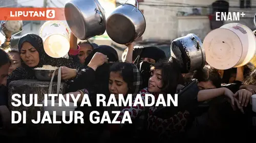 VIDEO: Potret Antrean Warga Palestina Berebut Makanan di Rafah