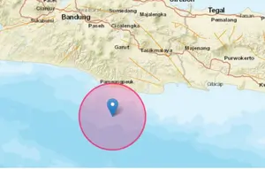 Gempa M4,2 di Laut Barat Daya Pangandaran