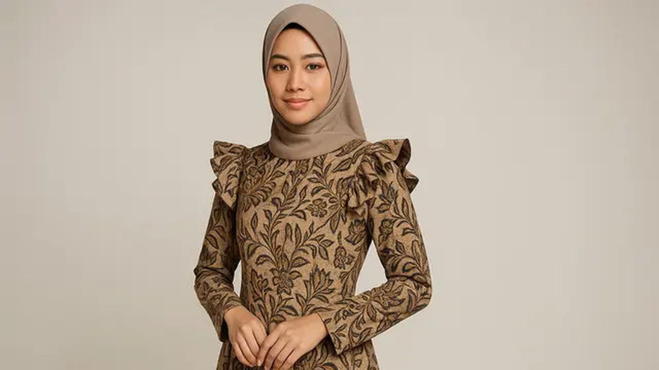 7 Model Gamis Batik Kombinasi Rempel 2025, Anggun dan Cocok untuk Berbagai Acara