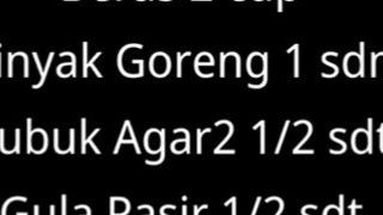 Siapkan Seluruh Bahan