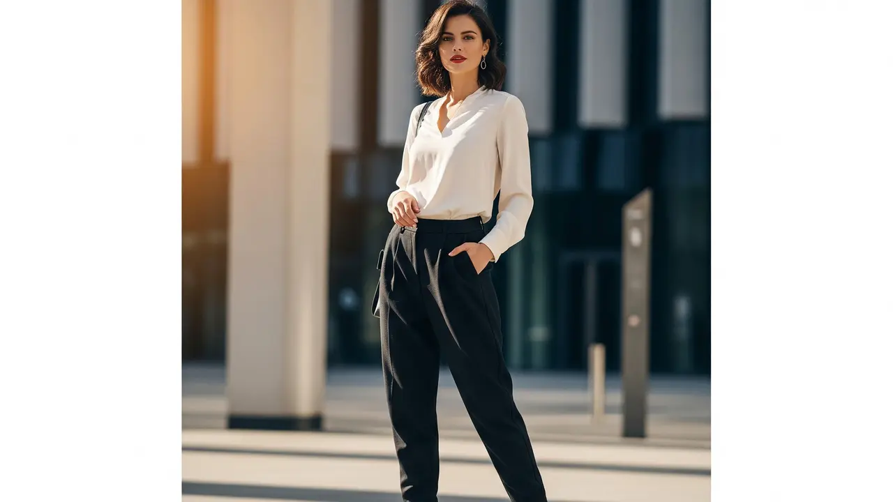 Model Celana Panjang Wanita Warna Hitam