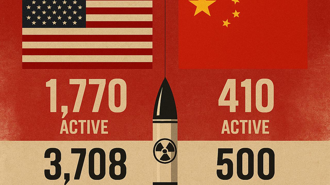 perbandingan nuklir AS dan China