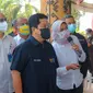 Menteri BUMN Erick Thohir dalam kunjungan kerjanya di Lampung, pada Sabtu (15/10).