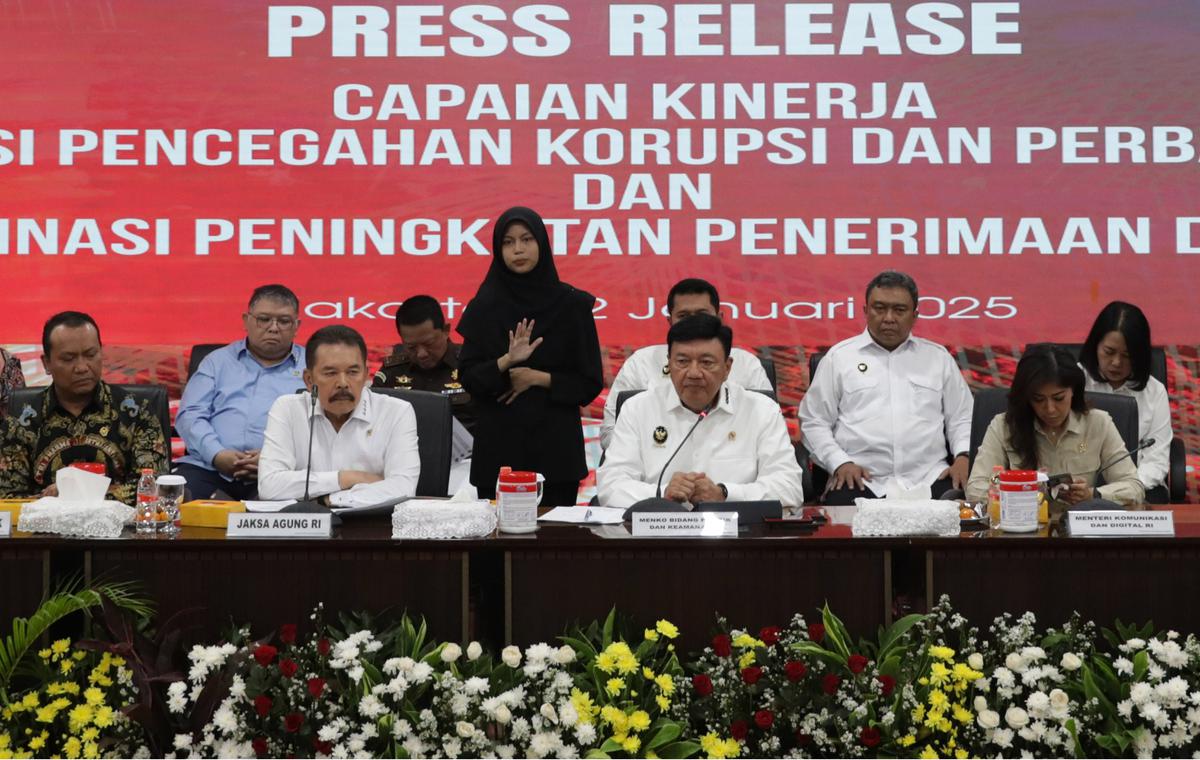 Menko Polkam paparkan capaian Desk Koordinasi Pencegahan Korupsi dan Perbaikan Tata Kelola