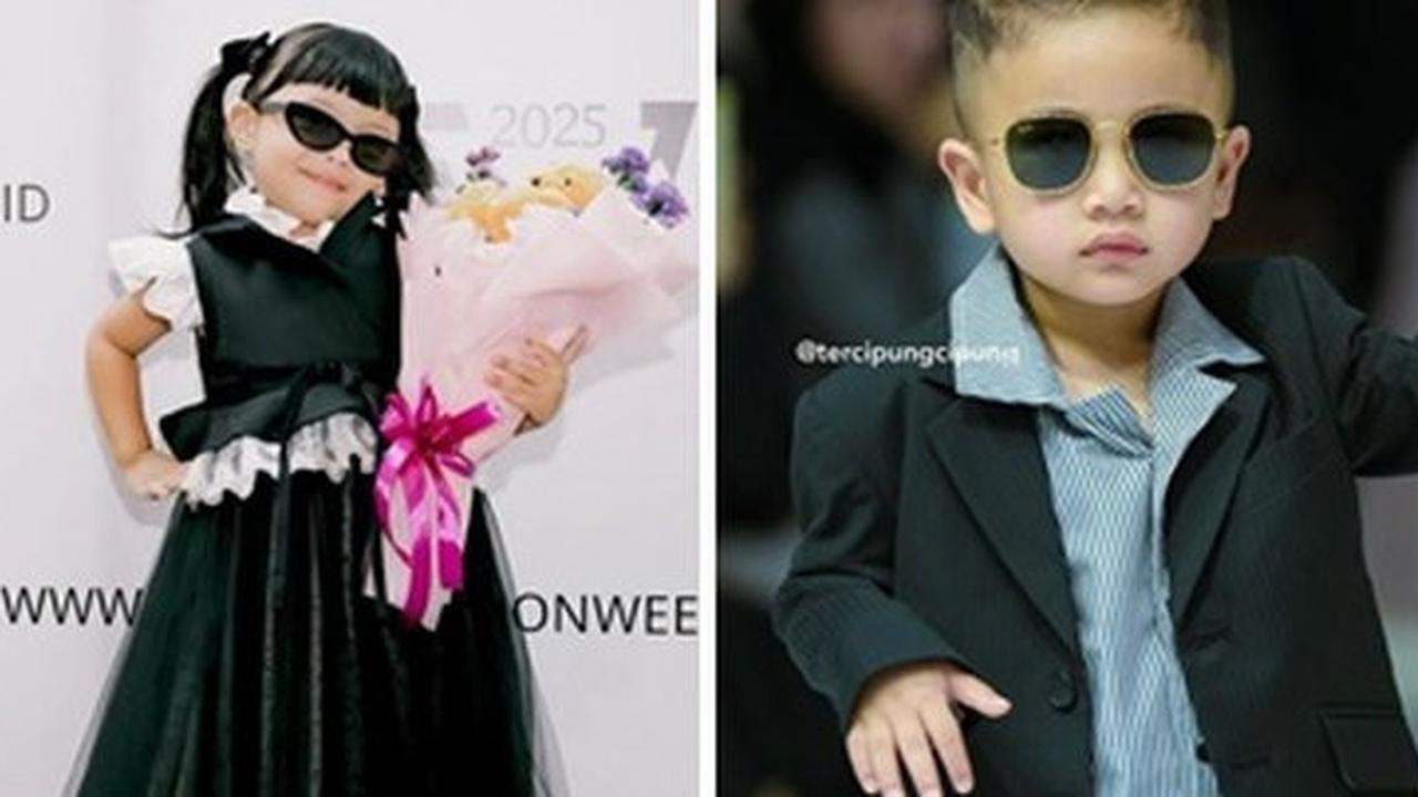 Bikin Gemes, Potret Ganteng  Rayyanza Cipung dan Cantiknya Ameena Anak Aurel Hermansyah Tampil di JFW 2025