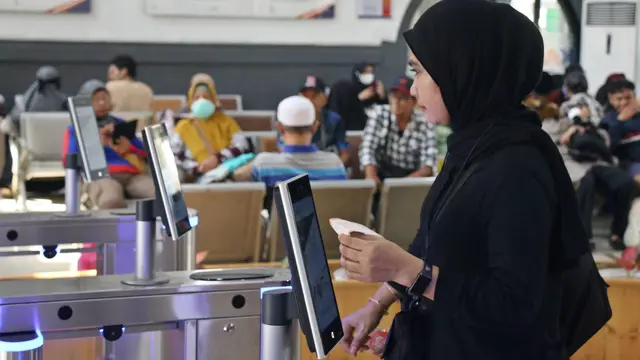 Ilustrasi tiket kereta api