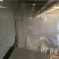 Mezzanine (lantai tambahan di antara dua lantai) di Gedung BEJ roboh, Jakarta, Senin (15/1/2018). (Istimewa)