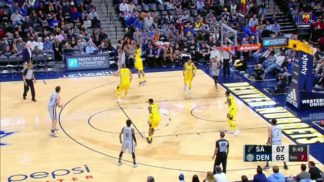 Berita video game recap NBA 2017-2018 antara Denver Nuggets melawan San Antonio Spurs dengan skor 122-119.