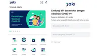 Cara Daftar Vaksinasi Covid-19 Lewat Aplikasi JAKI. Screenshot aplikasi JAKI/Iskandar