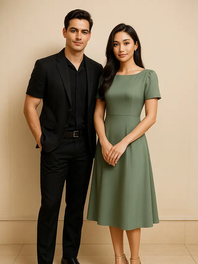 Inspirasi Outfit Kondangan Pria dan Wanita Couple