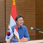 Duta Besar Korea untuk Indonesia, Kim Chang-beom ketika memaparkan hasil kerja sama dengan Indonesia dan agenda di 2020 kepada media pada Selasa 14 Januari 2020. (Liputan6.com/Benedikta Miranti T.V)