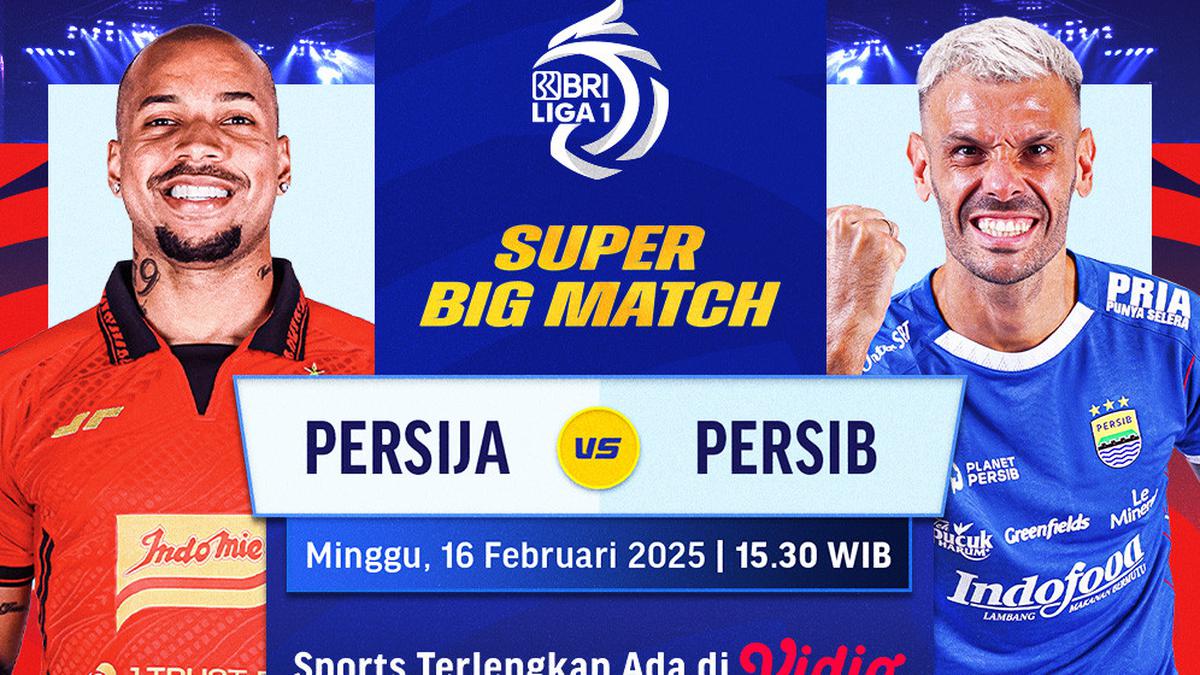 Link Siaran Langsung Super Big Match BRI Liga 1: Persija Jakarta vs Persib Bandung di Vidio