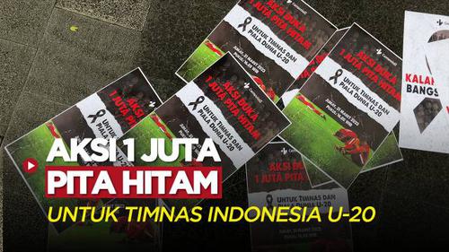 VIDEO: Aksi 1 Juta Pita Hitam, Bentuk Simpati untuk Timnas Indonesia U-20 yang Gagal Tampil di Piala Dunia U-20 2023