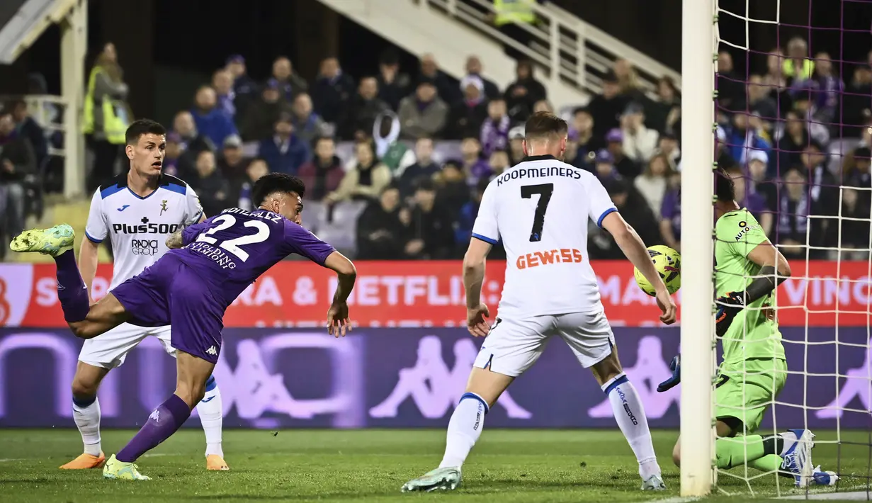 Atalanta gagal kehilangan kesempatan meningkatkan harapan mereka untuk finis empat besar di kompetisi Serie A Liga Italia akibat imbang di pertandingan ini. (Massimo Paolone/LaPresse via AP)