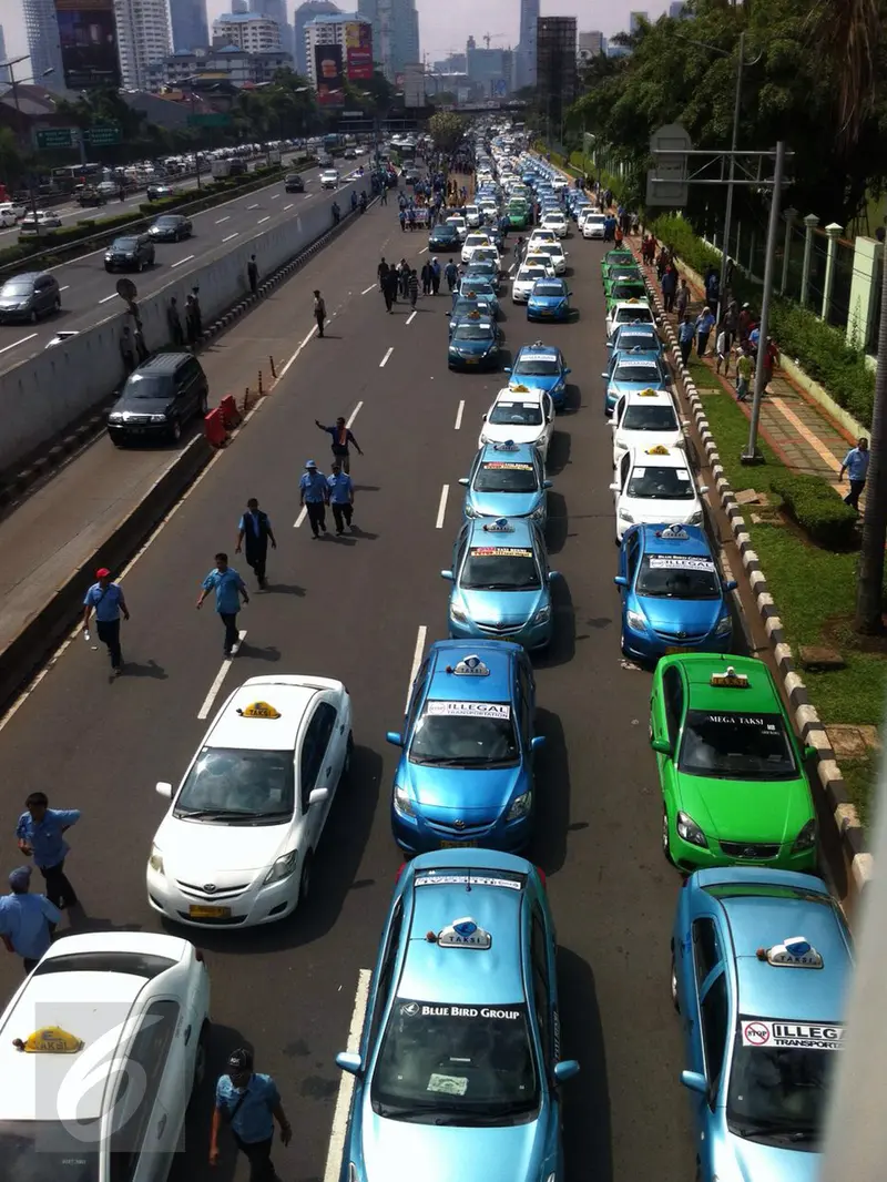 20160322-Demo Taksi dan Angkutan Umum-Jakarta