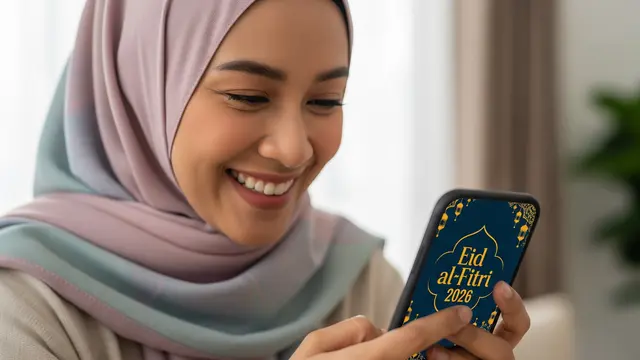 Ilustrasi Kata-Kata Idul Fitri 2026 Sederhana dan Hangat/Gemini AI