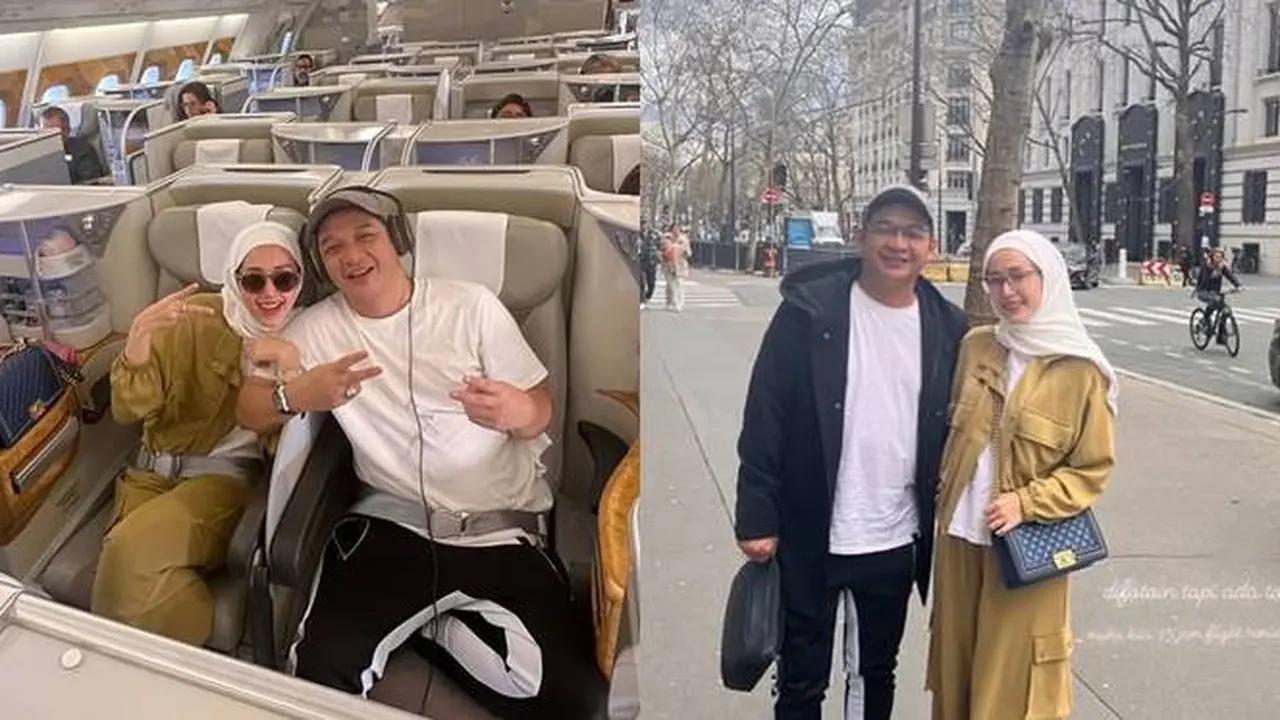 7 Potret Pasha Ungu dan Adelia Liburan ke Paris di Bulan Ramadhan