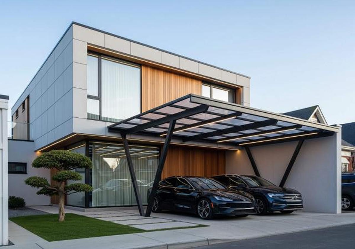 10 Inspirasi Desain Rumah Minimalis Carport 2 Mobil, Solusi Cerdas Lahan Terbatas