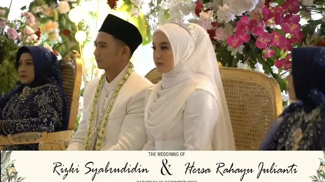 7 Momen Akad dan Resepsi Pernikahan Rizki DA dan Hersa Ayu