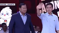 Pasangan calon nomor urut 2 Prabowo Subianto dan Gibran Rakabuming Raka. (dok. Screenshoot Youtube KompasTV)