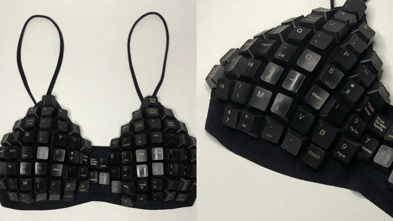 Viral Seniman Indonesia Bikin Bra dari Keyboard Bekas, Laris Sampai ke Luar Negeri