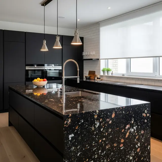 Model Granit Dapur Minimalis Terbaru dengan Nuansa Mewah (Gemini AI)