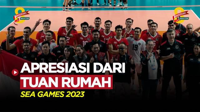 Berita Video, bentuk apresiasi dari suporter Kamboja setelah Timnas Voli Putra Indonesia raih emas pada Senin (8/5/2023)