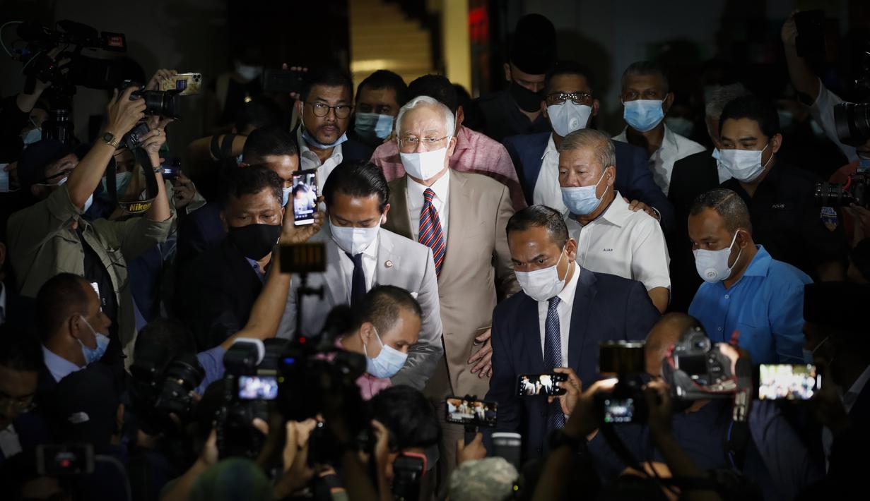 Foto Eks Pm Malaysia Najib Razak Dihukum 12 Tahun Penjara Global Liputan6 Com