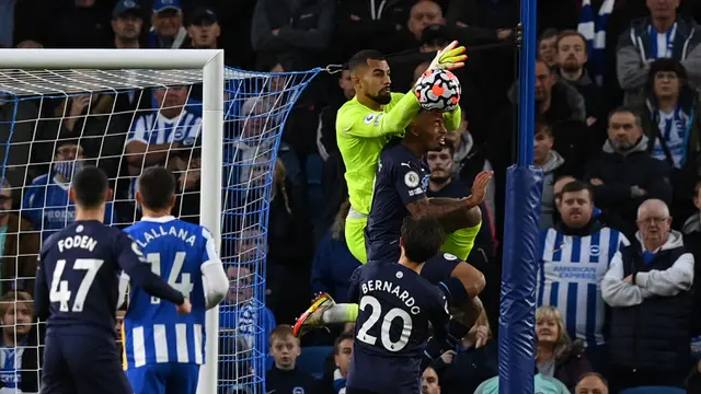 Foto: Menang Telak atas Brighton, Manchester City Gusur Liverpool dari Peringkat Kedua Klasemen Sementara Liga Inggris 2021 / 2022