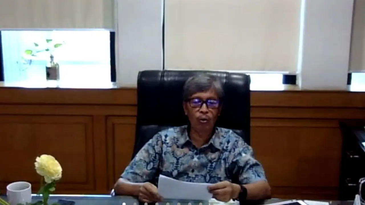 Deputi Usaha Mikro Kemenkop UKM Eddy Satriya dalam konferensi pers, Jumat (3/6/2022).