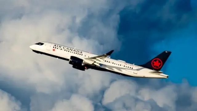 Ilustrasi pesawat air canada