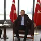 Elon Musk bertemu Presiden Turki, Recep Tayyip Erdogan. (Turkish Presidency via AP)