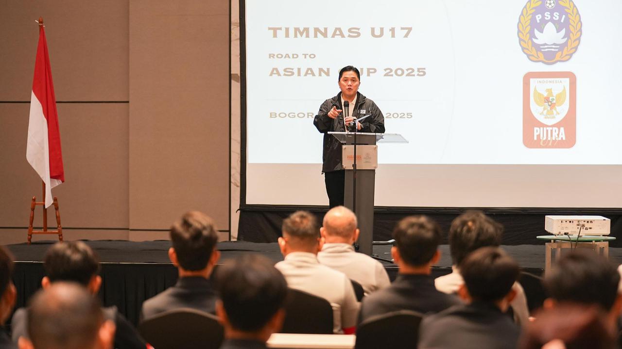 FOTO:  Melepas Timnas U17 Berlaga Ke Piala Asia, Erick Tohir: Target Lolos ke Final Pila Dunia U17
