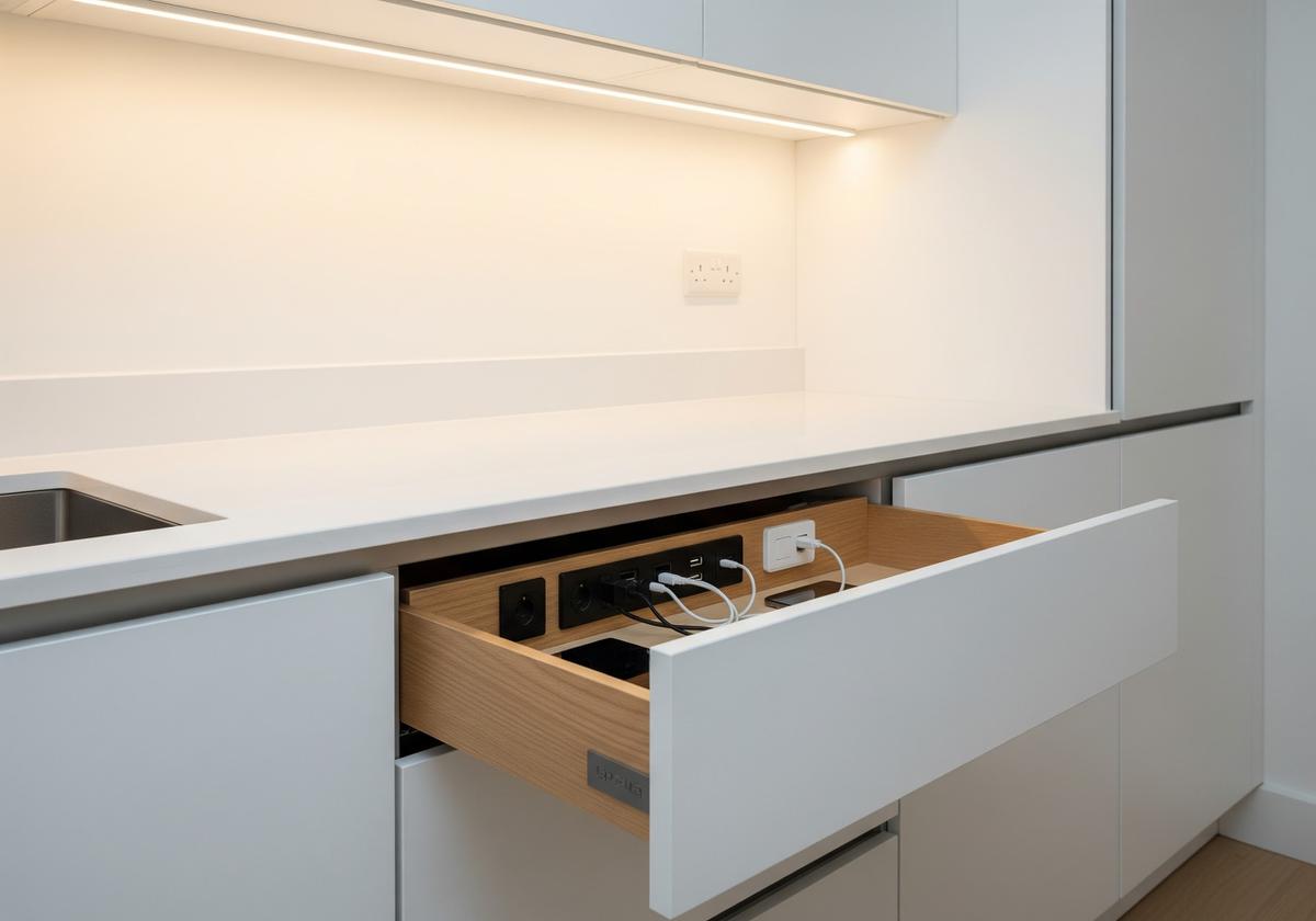Hidden Charging Drawer untuk Gadget