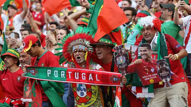 Lautan Penonton Padati Stadion di Laga Hungaria Vs Portugal