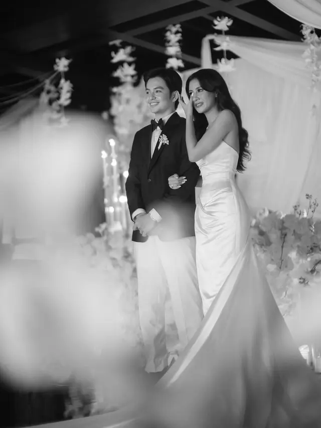 6 Potret Resepsi Pernikahan Intimate Angga Yunanda dan Shenina Cinnamon di Bali