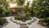 7 Ide Taman Kering Bergaya Bali yang Bikin Halaman Terasa Sejuk, Cantik, dan Asri