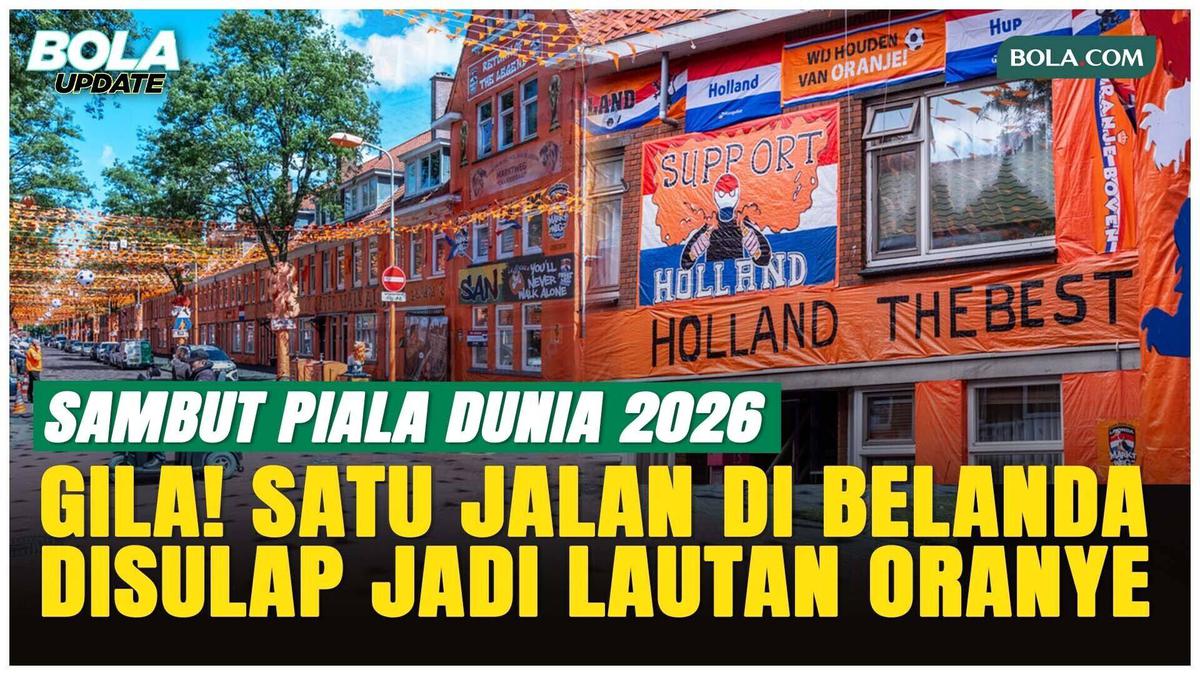 Unik! Jalanan di Den Haag Berubah Jadi Lautan Oranye Sambut Piala Dunia 2026