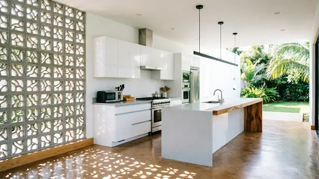 Desain Dapur Minimalis dengan Roster (AI)