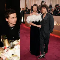 Intip gaya pasangan selebriti yang hadiri Golden Globes 2026, dari Selena Gomez-Benny Blanco hingga Kylie Jenner-Timothy Chalamet (@goldenglobes/ AP Photos)