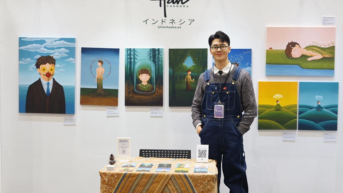 Ungkap Kegelisahan Relasi Antar Manusia dan Alam, Han Chandra Luapkan Rasa di Atas Kanvas