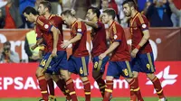 Spanyol mengikuti Piala Dunia 2014 dengan Status sebagai Juara Piala Dunia 2010 namun Performa  pada 2014 tidak meyakinkan, Spanyol hanya berada pada peringkat tiga grup, sekali menang dan dua kali kalah.  (AFP/Jose Jordan)