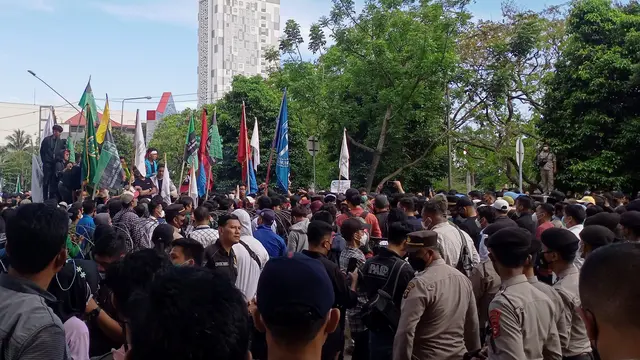 6 Fakta Aksi Unjuk Rasa Mahasiswa Sumsel di Kota Palembang