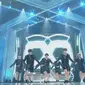 Bangtan Boys saat tampil dalam MelOn Music Awards 2015 yang berlangsung di Seoul Olympic Gymnastics Arena di Seoul, Korea Selatan, 7 November 2015