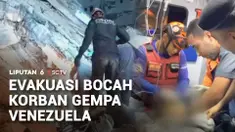 Seorang bocah laki-laki berusia 3 tahun berhasil diselamatkan setelah terjebak selama 6 hari di bawah reruntuhan bangunan akibat gempa bumi dahsyat yang mengguncang Venezuela, pada 24 Juni lalu.