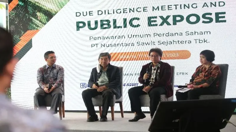 Penawaran umum perdana saham PT Nusantara Sawit Sejahtera Tbk, Jumat, 17 Februari 2023. (Foto: Istimewa)