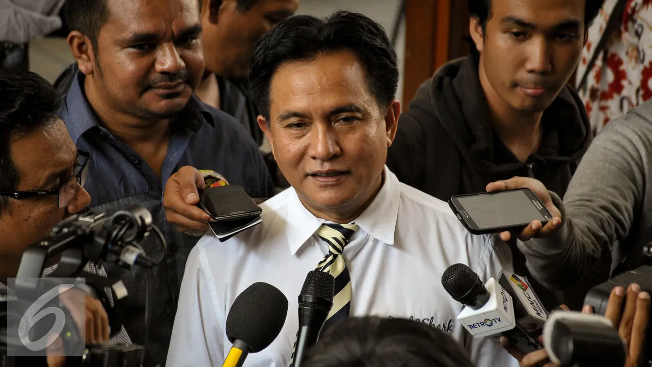 20150804-Praperadilan Dahlan Iskan Dikabulkan-Jakarta-Yusril Ihza Mahendra